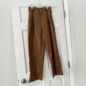 Commense Brown Cropped Pants